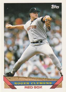 #4 Roger Clemens - Boston Red Sox - 1993 Topps Baseball