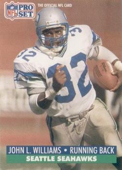 #304 John L. Williams - Seattle Seahawks - 1991 Pro Set Football