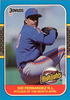 #4 Sid Fernandez - New York Mets - 1987 Donruss Highlights Baseball