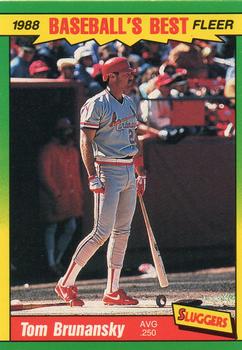 #4 Tom Brunansky - St. Louis Cardinals - 1988 Fleer Baseball's Best Sluggers vs Pitchers