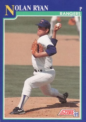 #4 Nolan Ryan - Texas Rangers - 1991 Score Baseball