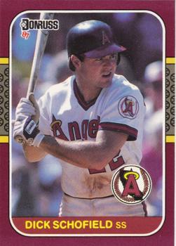 4 Dick Schofield - California Angels - 1987 Donruss Opening Day Baseb –  Isolated Cards