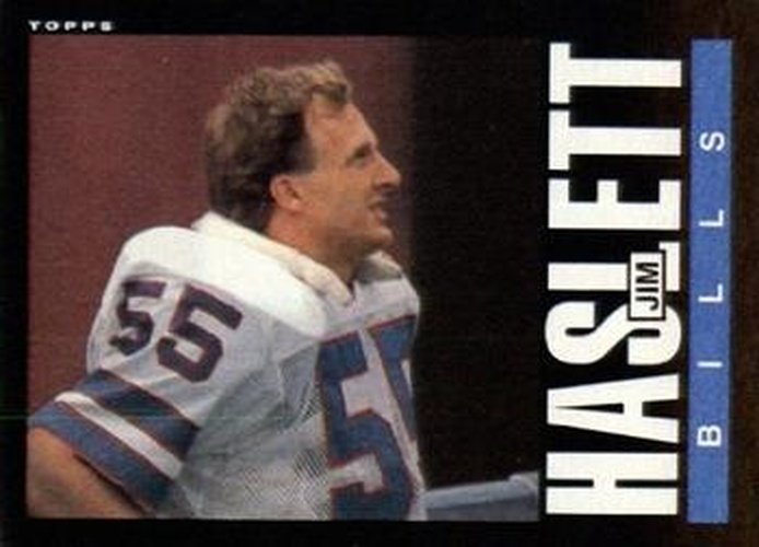 #204 Jim Haslett - Buffalo Bills - 1985 Topps Football