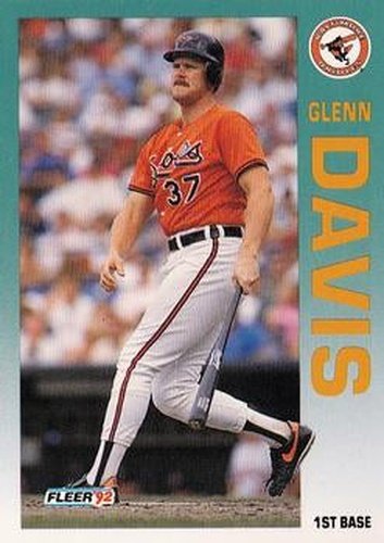#4 Glenn Davis - Baltimore Orioles - 1992 Fleer Baseball