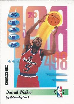 #304 Darrell Walker - Washington Bullets - 1991-92 SkyBox Basketball