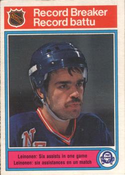 #4 Mikko Leinonen - New York Rangers - 1982-83 O-Pee-Chee Hockey
