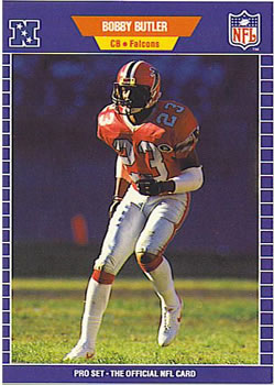 #4 Bobby Butler - Atlanta Falcons - 1989 Pro Set Football