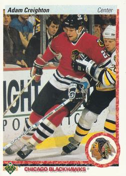 #4 Adam Creighton - Chicago Blackhawks - 1990-91 Upper Deck Hockey