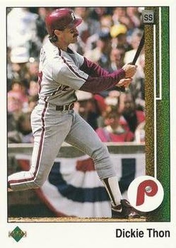 #704 Dickie Thon - Philadelphia Phillies - 1989 Upper Deck Baseball