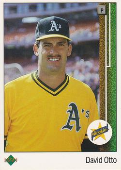 #4 David Otto - Oakland Athletics - 1989 Upper Deck Baseball