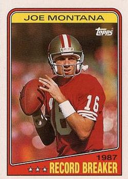 #4 Joe Montana - San Francisco 49ers - 1988 Topps Football