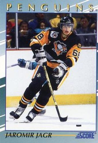 #4 Jaromir Jagr - Pittsburgh Penguins - 1992-93 Score Young Superstars Hockey
