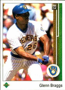 #504 Glenn Braggs - Milwaukee Brewers - 1989 Upper Deck Baseball
