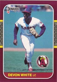 #5 Devon White - California Angels - 1987 Donruss Opening Day Baseball