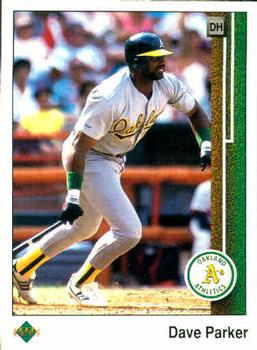 #605 Dave Parker - Oakland Athletics - 1989 Upper Deck Baseball