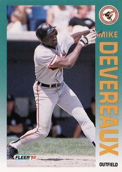#5 Mike Devereaux - Baltimore Orioles - 1992 Fleer Baseball
