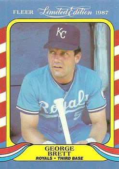 #5 George Brett - Kansas City Royals - 1987 Fleer Limited Edition Baseball