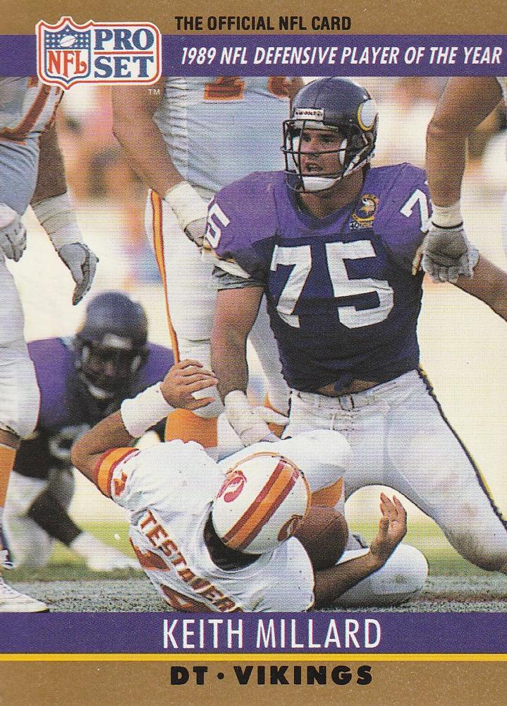 #5 Keith Millard - Minnesota Vikings - 1990 Pro Set Football