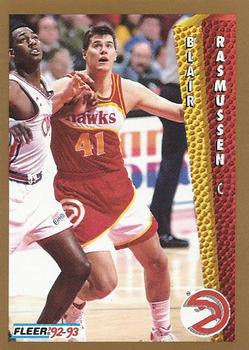 #5 Blair Rasmussen - Atlanta Hawks - 1992-93 Fleer Basketball