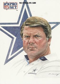#405 Jimmy Johnson - Dallas Cowboys - 1991 Pro Set Football
