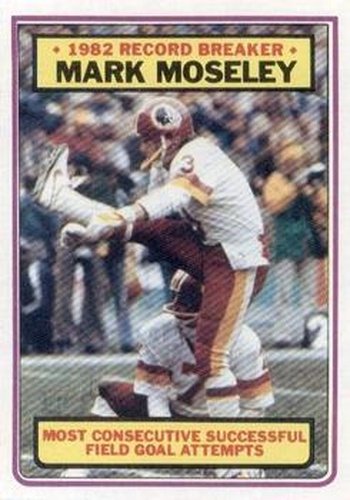 #5 Mark Moseley - Washington Redskins - 1983 Topps Football