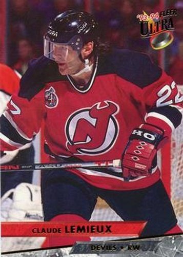#5 Claude Lemieux - New Jersey Devils - 1993-94 Ultra Hockey