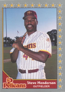#5 Steve Henderson - St. Petersburg Pelicans - 1990 Pacific Senior League Baseball