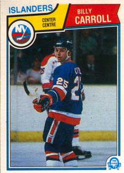 #5 Billy Carroll - New York Islanders - 1983-84 O-Pee-Chee Hockey
