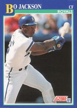 #5 Bo Jackson - Kansas City Royals - 1991 Score Baseball