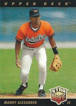 #5 Manny Alexander - Baltimore Orioles - 1993 Upper Deck Baseball
