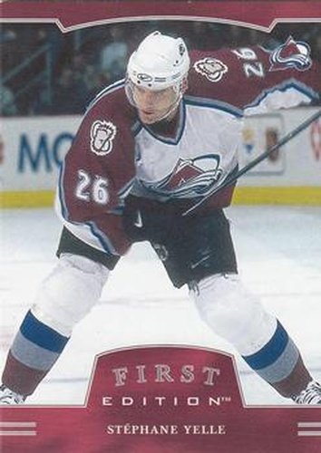#60 Stephane Yelle - Colorado Avalanche - 2002-03 Be a Player First Edition Hockey