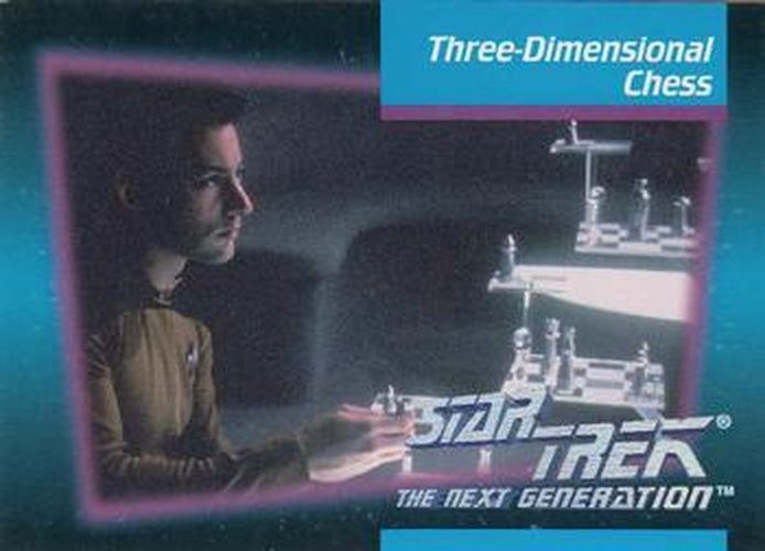 #61 Three-Dimensional Chess - 1992 Impel Star Trek: The Next Generation