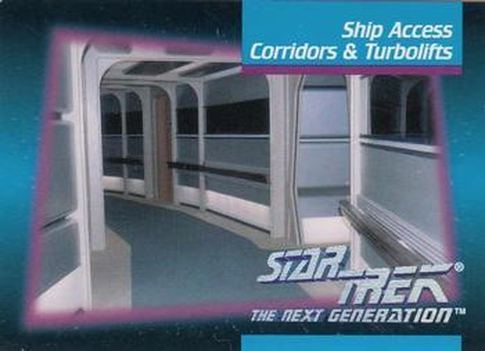 #64 Ship Access Corridors & Turbolifts - 1992 Impel Star Trek: The Next Generation