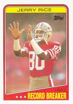 #6 Jerry Rice - San Francisco 49ers - 1988 Topps Football