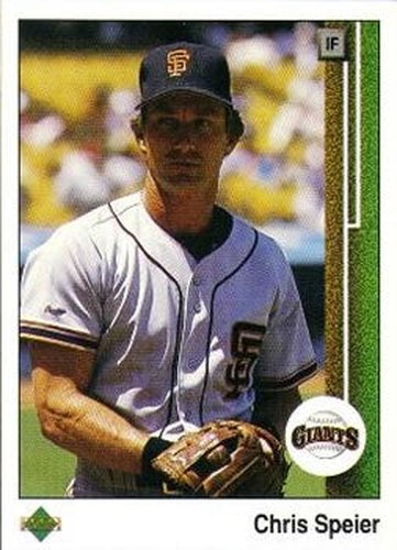 #206 Chris Speier - San Francisco Giants - 1989 Upper Deck Baseball