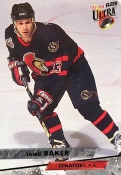 #6 Jamie Baker - Ottawa Senators - 1993-94 Ultra Hockey