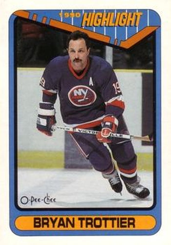 #6 Bryan Trottier - New York Islanders - 1990-91 O-Pee-Chee Hockey