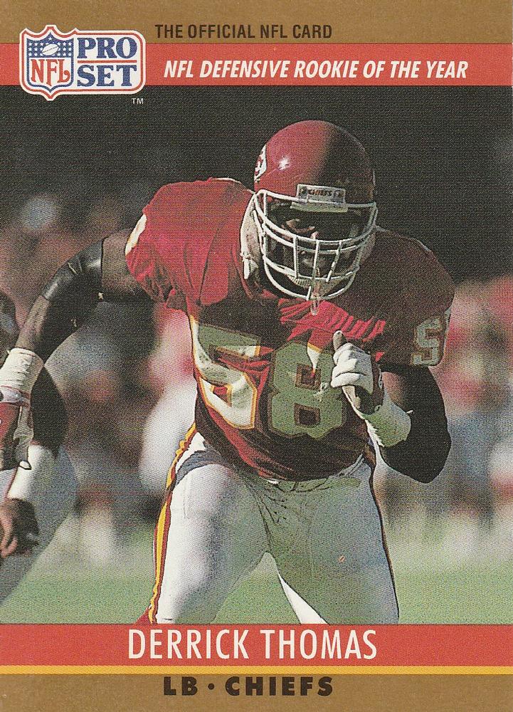 #6 Derrick Thomas - Kansas City Chiefs - 1990 Pro Set Football