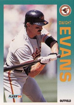 #6 Dwight Evans - Baltimore Orioles - 1992 Fleer Baseball