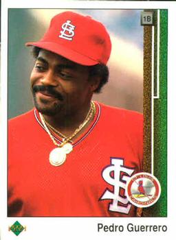 #306 Pedro Guerrero - St. Louis Cardinals - 1989 Upper Deck Baseball
