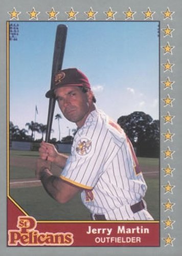 #6 Jerry Martin - St. Petersburg Pelicans - 1990 Pacific Senior League Baseball