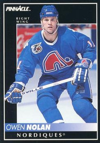 #6 Owen Nolan - Quebec Nordiques - 1992-93 Pinnacle Canadian Hockey