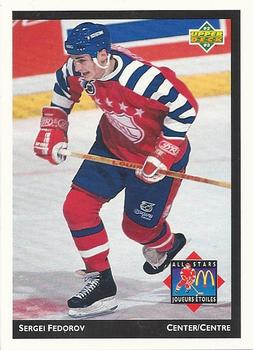 #McD-06 Sergei Fedorov - Detroit Red Wings - 1992-93 Upper Deck McDonald's All-Stars Hockey