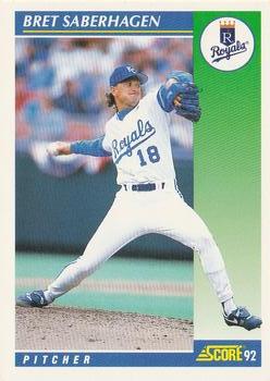 #6 Bret Saberhagen - Kansas City Royals - 1992 Score Baseball