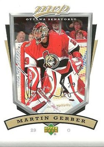 #206 Martin Gerber - Ottawa Senators - 2006-07 Upper Deck MVP Hockey