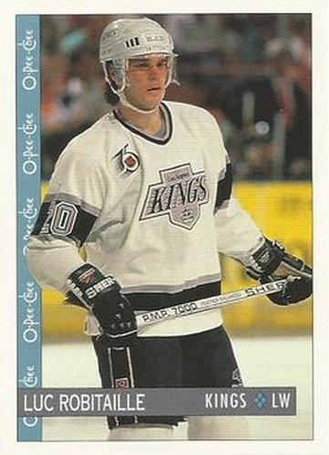 #6 Luc Robitaille - Los Angeles Kings - 1992-93 O-Pee-Chee Hockey