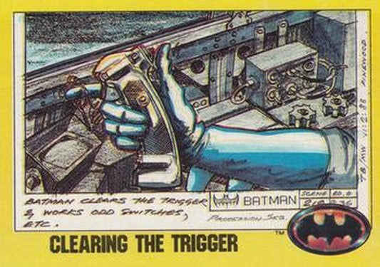 #206 Clearing the Trigger - 1989 Topps Batman