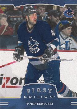 #73 Todd Bertuzzi - Vancouver Canucks - 2002-03 Be a Player First Edition Hockey