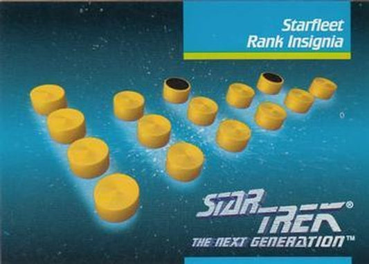 #76 Starfleet Rank Insignia - 1992 Impel Star Trek: The Next Generation
