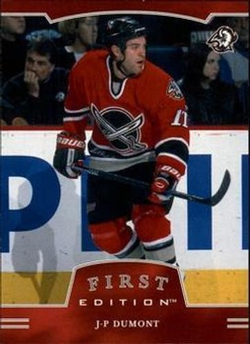 #76 J-P Dumont - Buffalo Sabres - 2002-03 Be a Player First Edition Hockey
